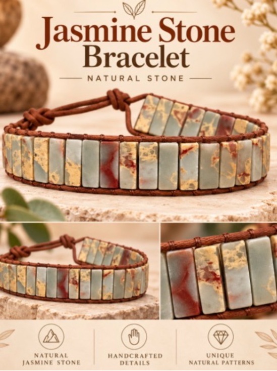 Jewelry - Handcrafted Jasper Bracelet